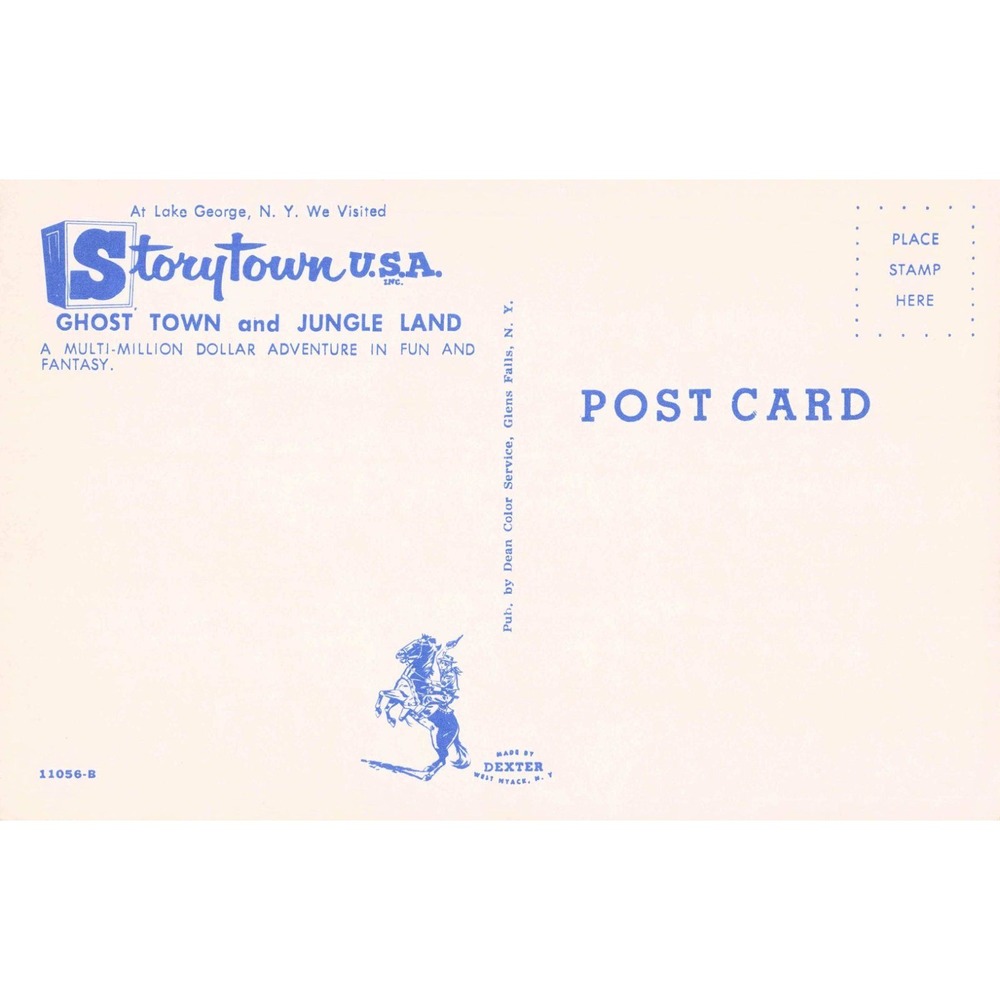 Storytown USA Ghost Town Lake George New York NY No 9 Train Chrome Postcard - Picture 2 of 2